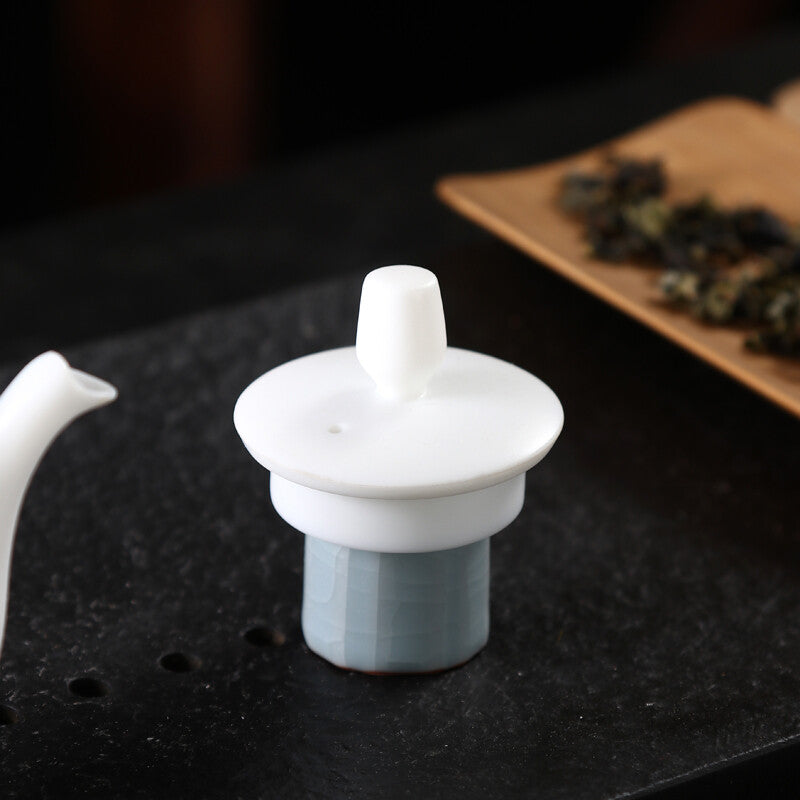 Porcelain Holder For Lid Of Tea Pot Gaiwan Creative Ruyao Crackle Glaze Rack