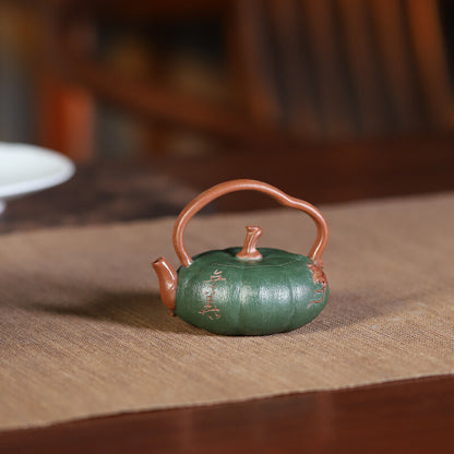 100ml Tea Pot Real Yixing Zisha Clay Full Handmade Kungfu Teapot Loop Handle New