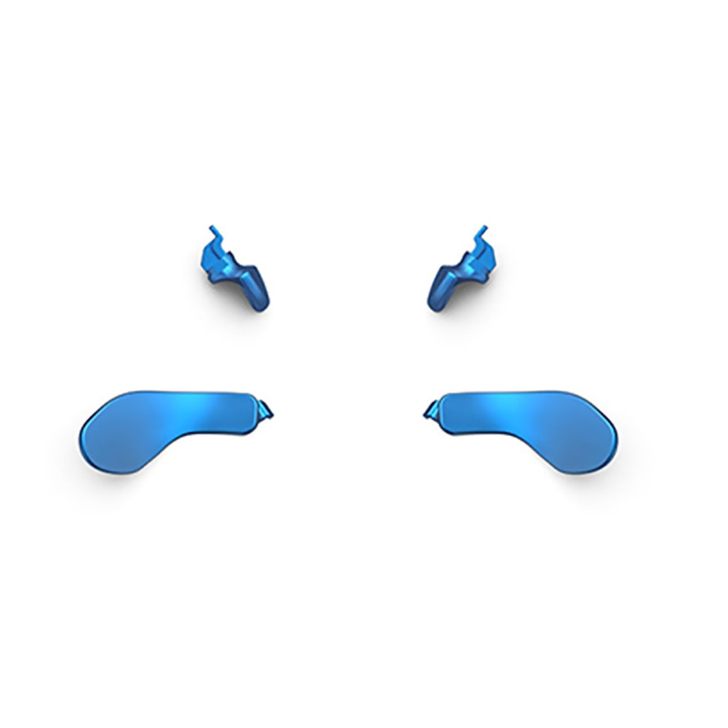 Blue DIY Steel Back Paddles For PS5 Edge Controller Interchangeable Back Button