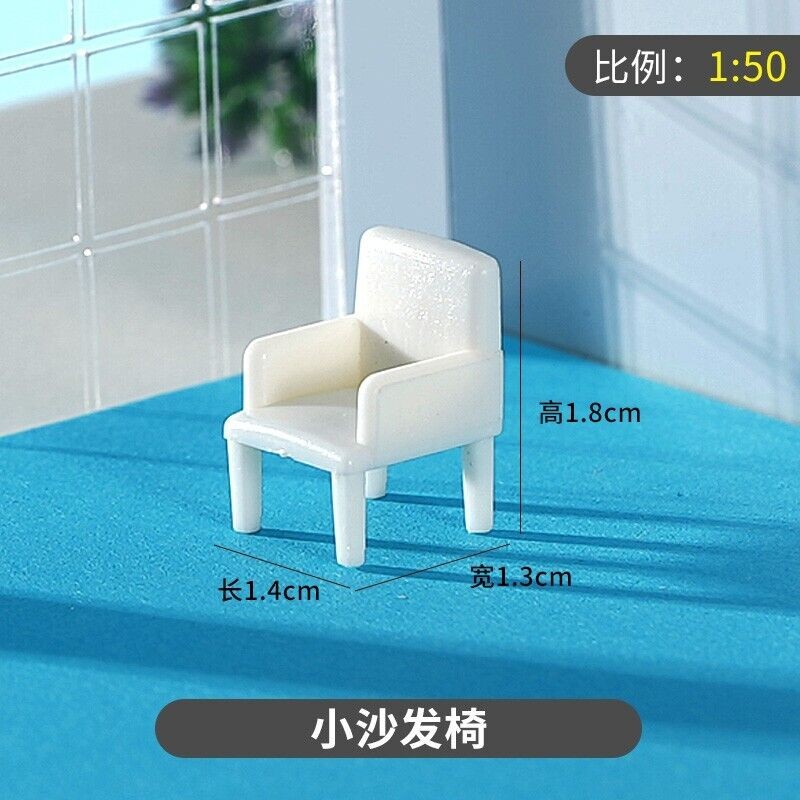 1/50 Cinema Chairs Model Mini Furniture Scene Props Model Accessories