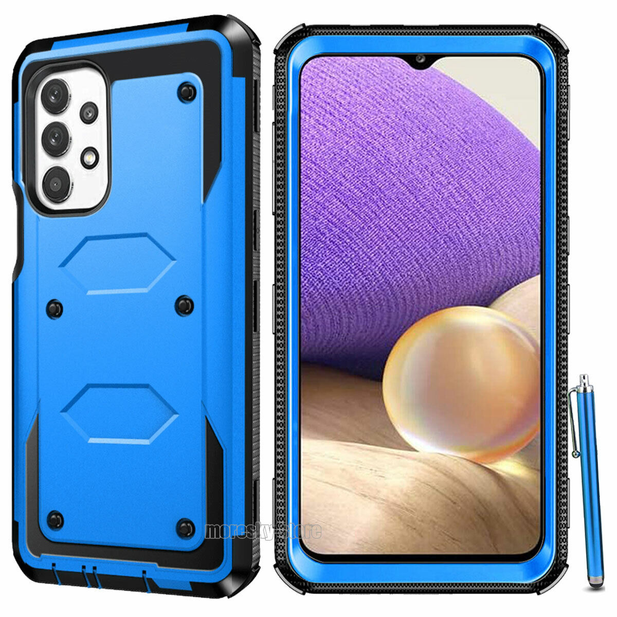 For Samsung Galaxy A32 5G Case New Dual Layer Rugged Hybrid Phone Cover + Stylus