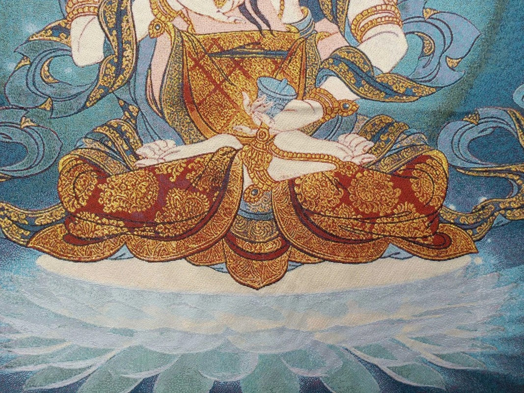 36"Tibet Tibetan Cloth Silk Buddhism Vajrasattva Mahasattva Tangka Thangka Mural
