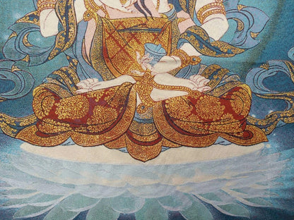 36"Tibet Tibetan Cloth Silk Buddhism Vajrasattva Mahasattva Tangka Thangka Mural