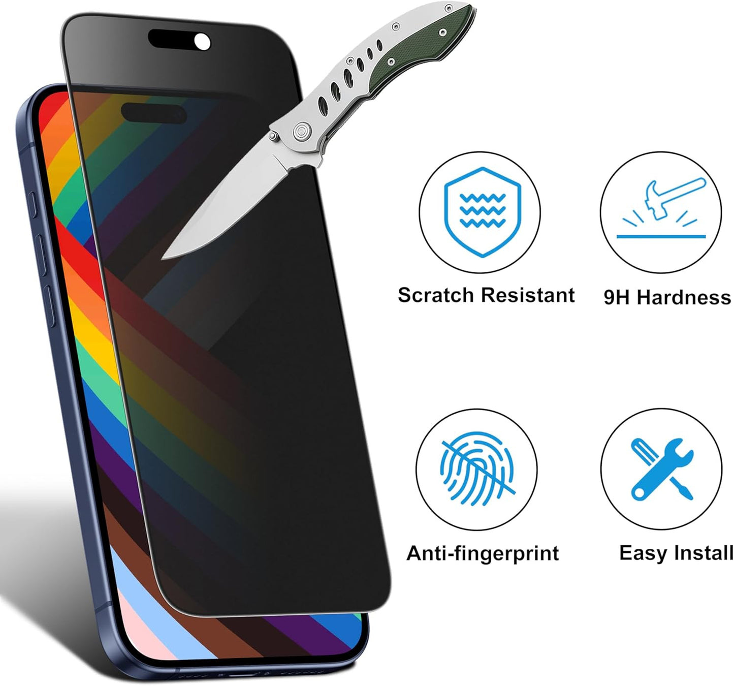 Matte Privacy Screen Protector for Iphone 17 Pro Max[6.9 Inch] with Easy Install
