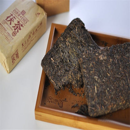 338g Nature Chinese Black Tea The Antifatigue Hunan Dark Tea Jinhua Fu Brick Tea