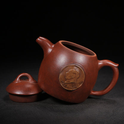 Chinese Yixing Zisha Clay Handmade Exquisite Teapot（秦权 底款：汪寅仙）