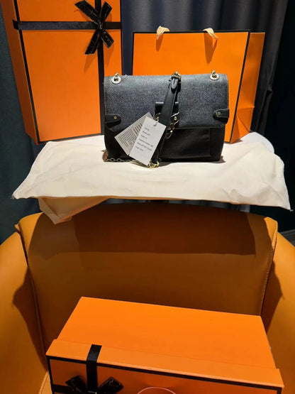 Black Shoulder Bag Women's Handbag Messenger Bag Women's Crossbody Bag