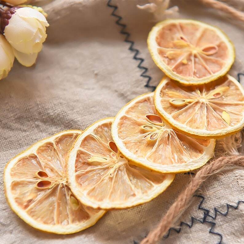 Natural Dried Lemon Slices Dehydrated Lemon Wheels Natural Healthy Tea