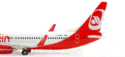 1:500 Herpa Air Berlin BOEING 737-800 Passenger Plane Diecast Aircraft Model