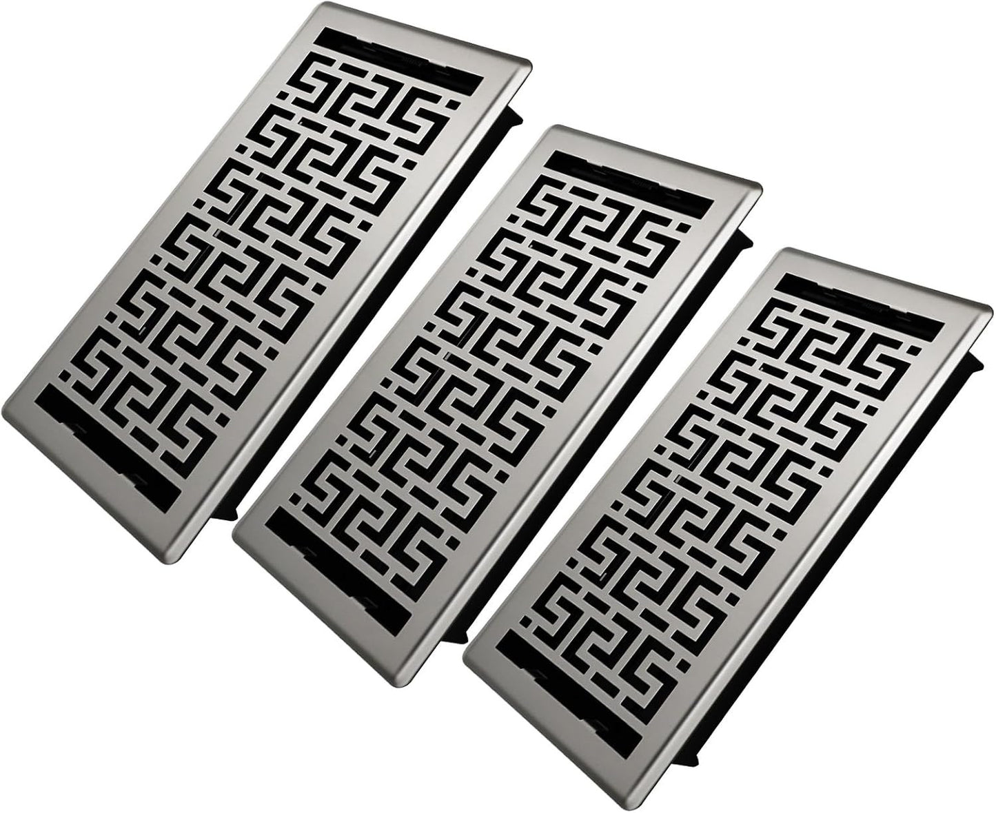 Floor Registers 6X14 Inches - 3 Pack Heavy Duty Walkable Steel Floor Vents Ease