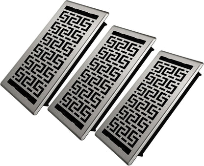 Floor Registers 6X14 Inches - 3 Pack Heavy Duty Walkable Steel Floor Vents Ease