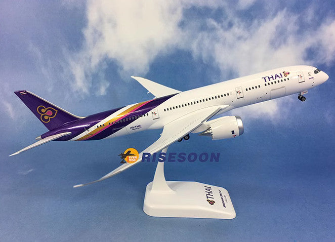 32CM 1:200 Risesoon Thai Boeing 787-9 Passenger Airplane ABS Plastic Plane Model