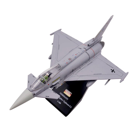 16cm 1:100 Germany Luftwaffe Fighter Typhoon European EF2000 Fighter Model Jet