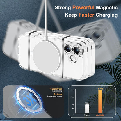Magnetic for Iphone 17 Case with 2 HD Tempered Glass Screen Protector, Fit for M