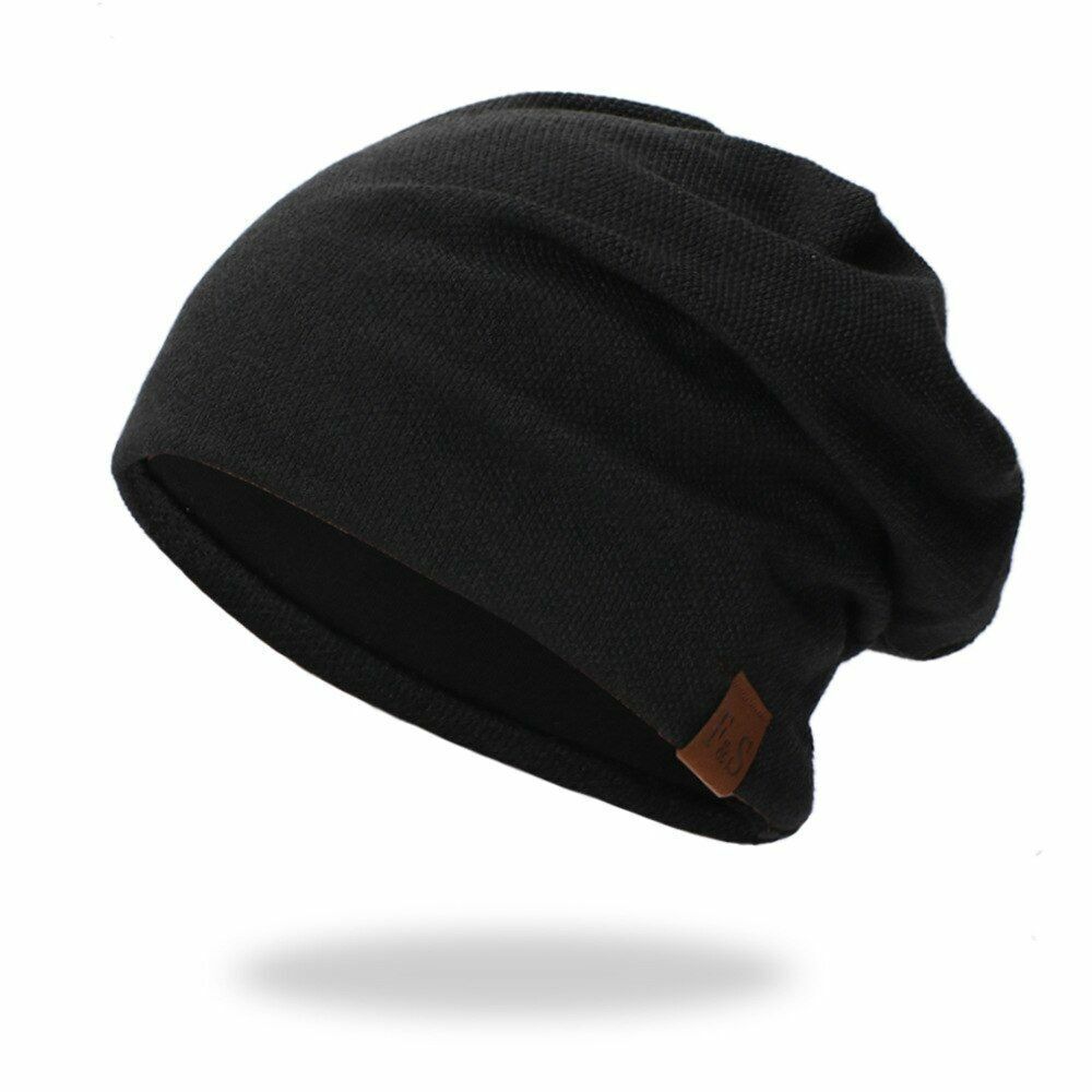 Lightweight Cap Casual Thermal Elastic Knitted Cotton Hat Autumn Spring Sport