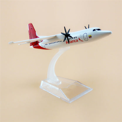 1/200 Air White Colombia Avianca FOK F50 Airlines Diecast Model Plane Display w