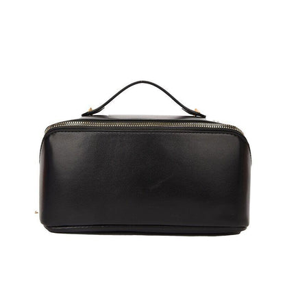 Womens Male Toiletry Bag Leather Cosmetic Bag Wash Bag Make Up Bags Travel