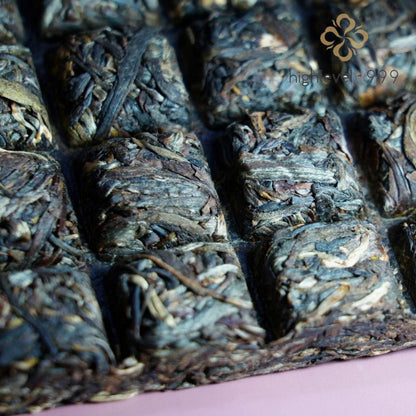 200g Ripe Pu'er Brick Yunnan Menghai Bingdao Big Leaf Compressed Dried Leaf Tea