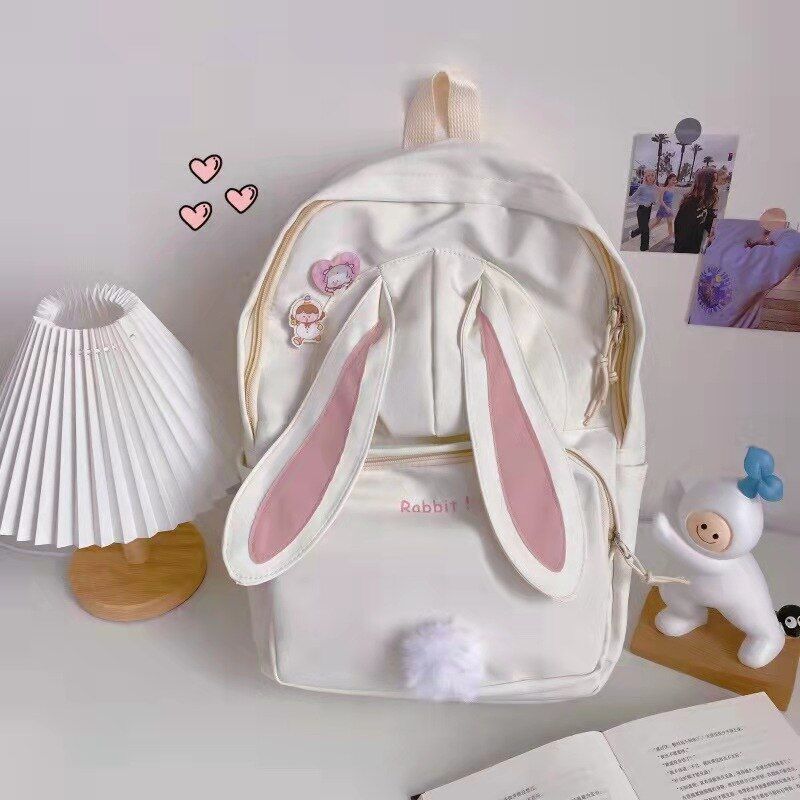 Women Backpack Canvas Teenage Bags Candy Color School Bag Outdoor Travel College