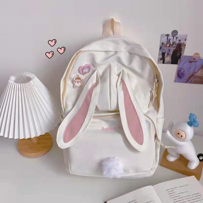 Women Backpack Canvas Teenage Bags Candy Color School Bag Outdoor Travel College