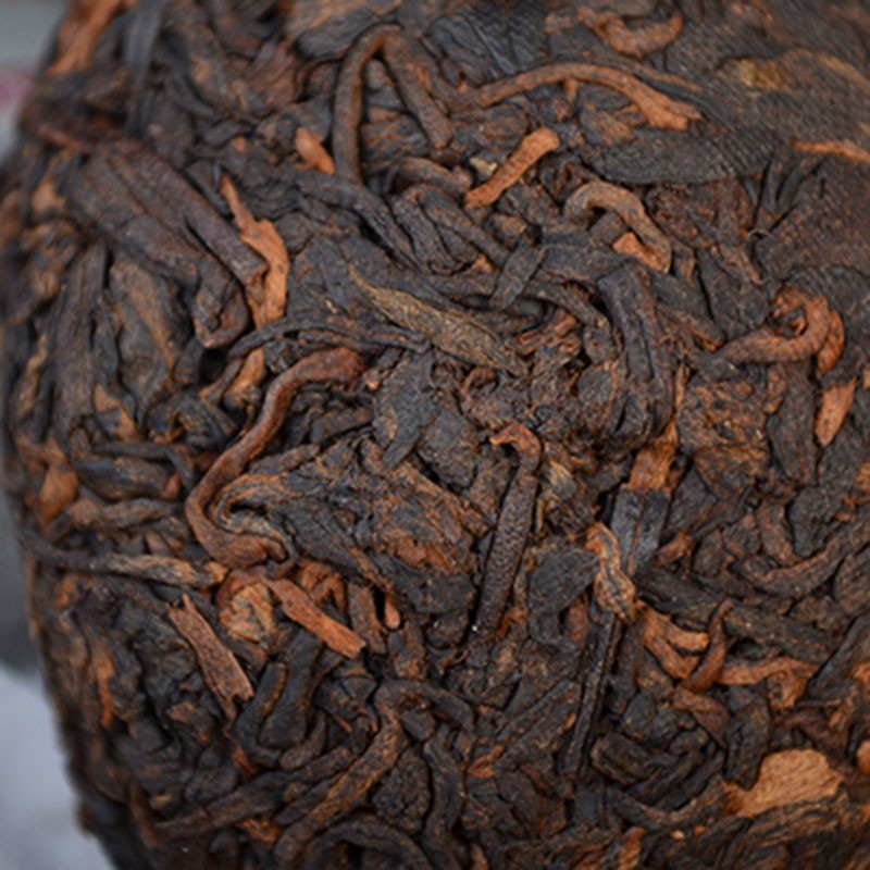 100g Yunnan Menghai Ancient Tree Brown Chen Xiang Ripe Pu'er Tea Xiaotuo Tea