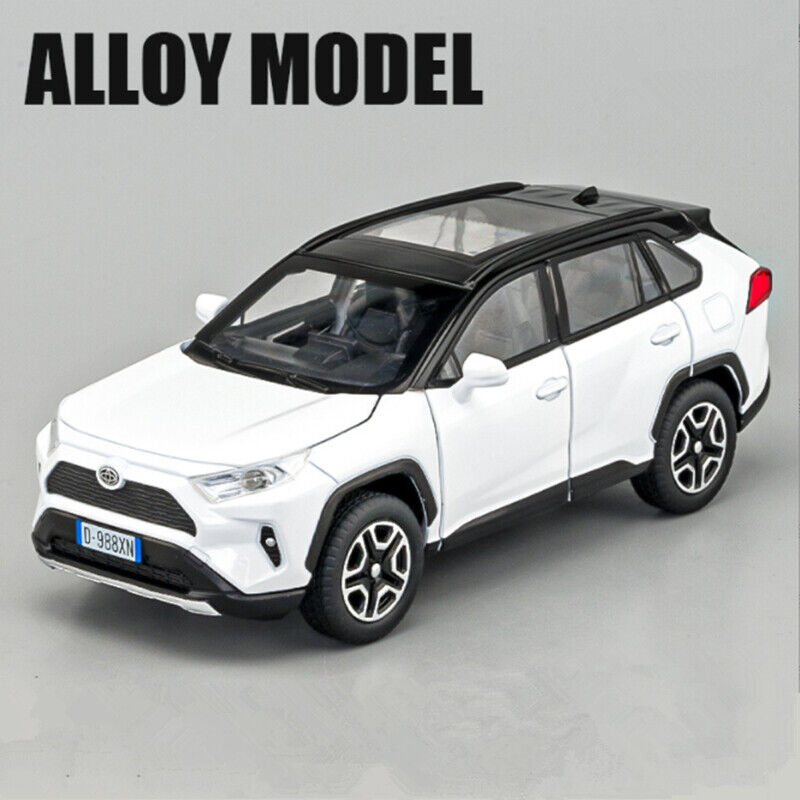 1:32 Toyota RAV4 SUV Diecast Model Car Toy Vehicle Sounds Lights Collection Gift