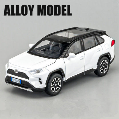 1:32 Toyota RAV4 SUV Diecast Model Car Toy Vehicle Sounds Lights Collection Gift