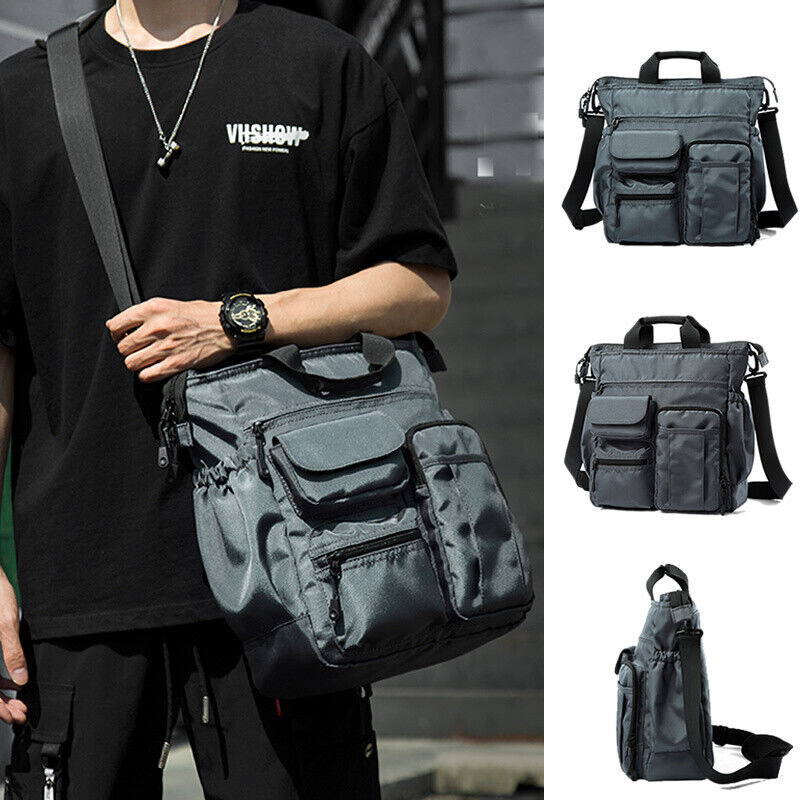 Water Resistant Multi Pockts Nylon Shoulder Bag Crossbody bag Purse Messenger