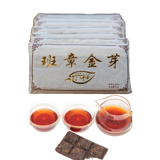 Pu'er Tea Black Tea Top Quality Ripe Puerh Tea 50g Brick Shu Chinese Yunnan Puer