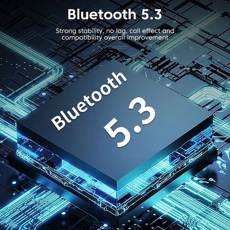 Bluetooth 5.3 Wireless Earbuds Ear Clip Bone Conduction Headphones Sport Headset