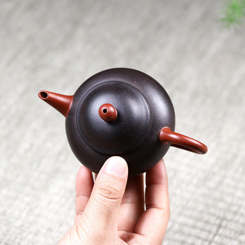 120ml Chinese Pottery Zisha Tea Pot Black Galaxy Clay Exquisite Two Color Teapot