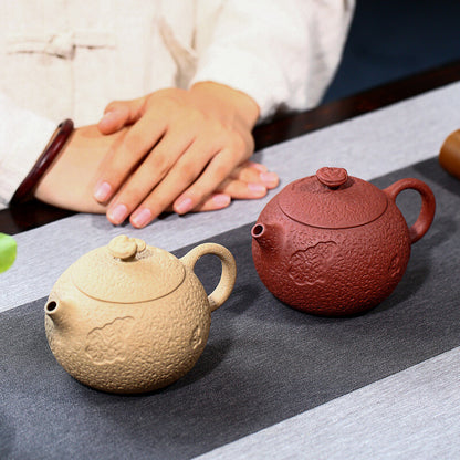 Handmade Tea Pot Marked 9 Infuser Holes Real Yixing Zisha Purple Duan Clay 320ml