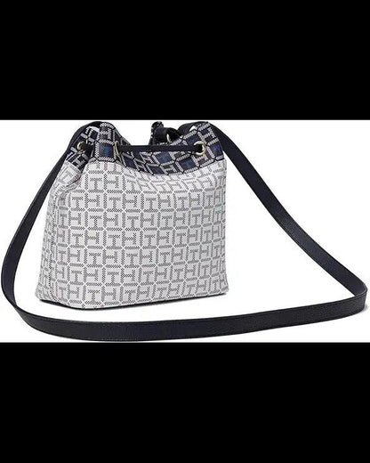 NEW! Tommy Hilfiger Laura II Bucket Crossbody Bag Monogram Gift