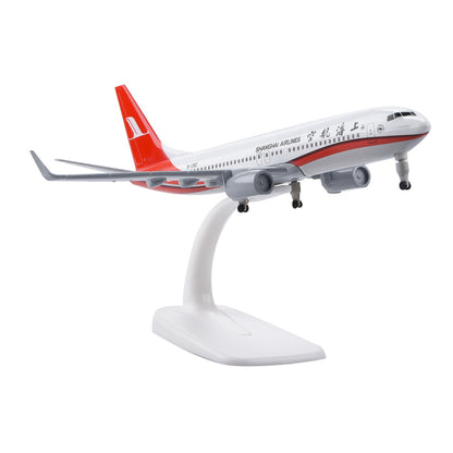 Diecast Alloy 1/350 Scale Shanghai Airlines B737 Airplane Model Toy Collection