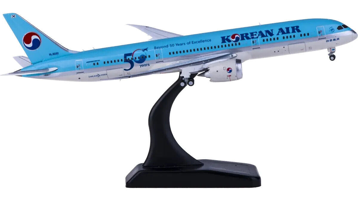 1:400 JC Wings KOREAN AIR BOEING 787-9 Passenger Airplane Diecast Aircraft Model