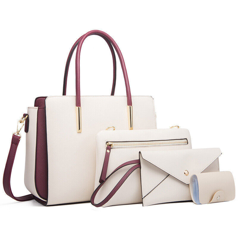 Shoulder bag big size sets for ladies 4X1 trendy women purses and handbags