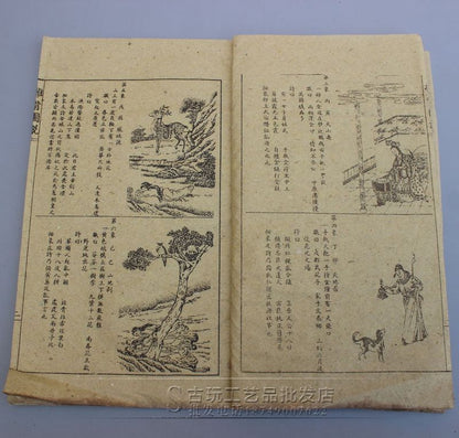 Old Chinese Medical books "Qin Tianjian Pushing Back Map" 2 books set
