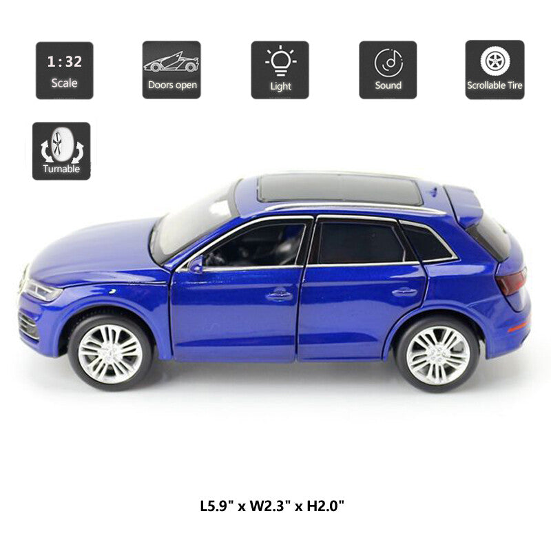 1/32 Scale Audi Q5 Model Car Metal Diecast Toy Cars Toys for Boys Kids Gifts