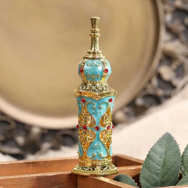Portable Leakproof Perfume Bottle Enamel Glass Refillable Vial for Oil