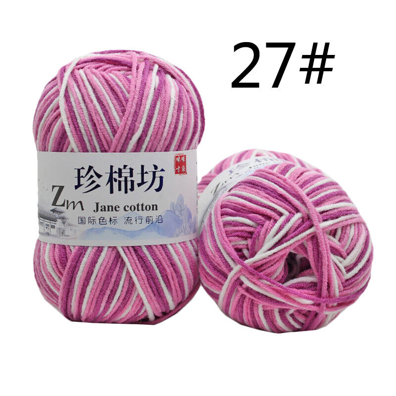 Hot Sale 50g Soft Crochet Yarn DIY Hand Milk Baby Cotton Knitting Wool Yarn