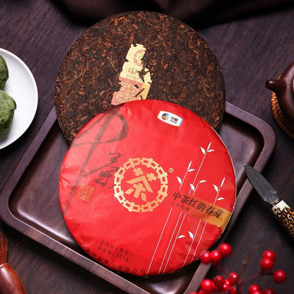 2019 CHINATEA HONG YUN CHUN YA Pu-erh Tea Cake Pu'er Ripe Puer Zhongcha tee,357g