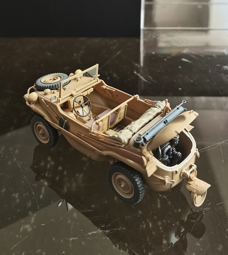 1:35 ARTISAN TYPE166 Amphibious Off-road Vehicle Army ABS Diecast Military Model
