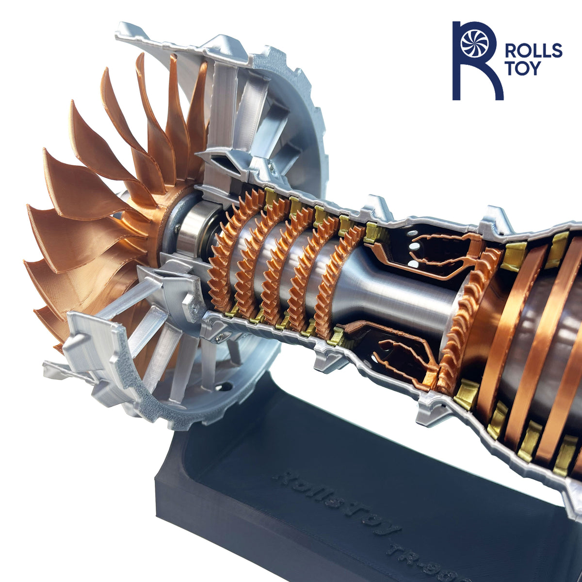 28cm Aircraft Turbojet Engine Model Rotatable ﻿