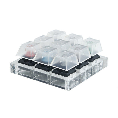 Acrylic 9-Axis Tester Mechanical Keyboard Sampler Keycap Switch For Cherry MX