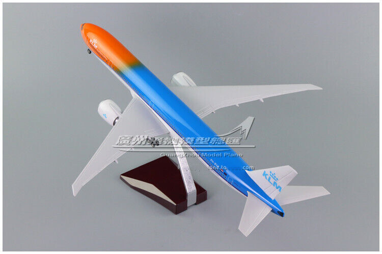 1:160 47CM KLM BOEING 777-300ER Passenger Airplane Resin Aircraft Plane Model