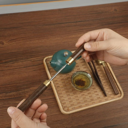 16cm Ebony Handcarved Tea Needle Pu'er Tea Tea Knife Tea Ceremony Accessories