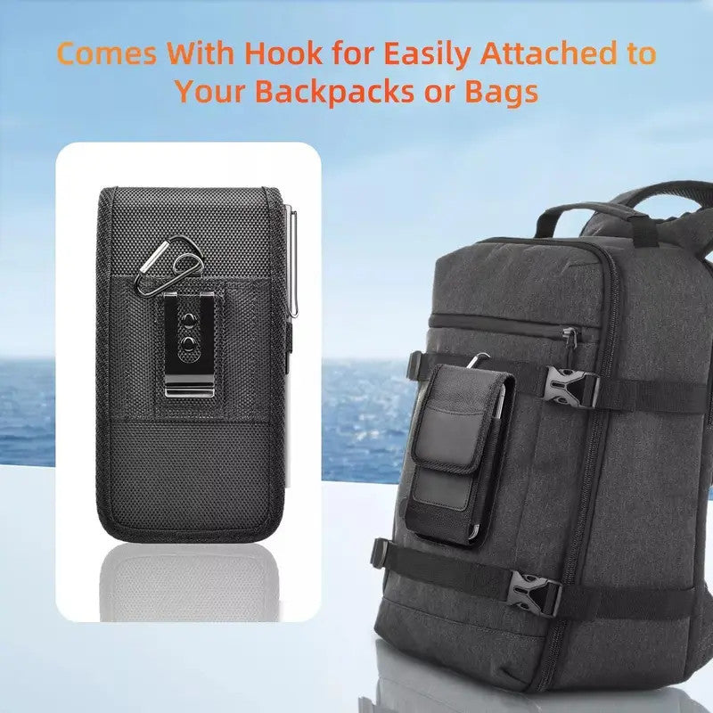 Vertical Cell Phone Holster Pouch Wallet Case With Belt Clip For iPhone Samsung