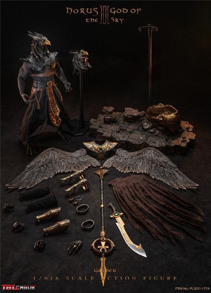 1/6 TBLeague HORUS God of the Sky - Golden Action Figure Soldier