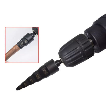 AC Air Conditioner Copper Pipe Tube Expander Swaging Tool Kit Drill Bit Flaring