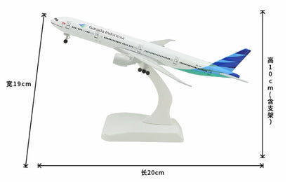 20CM Garuda Indonesia BOEING 777-300ER Passenger Aircraft Diecast Airplane Model